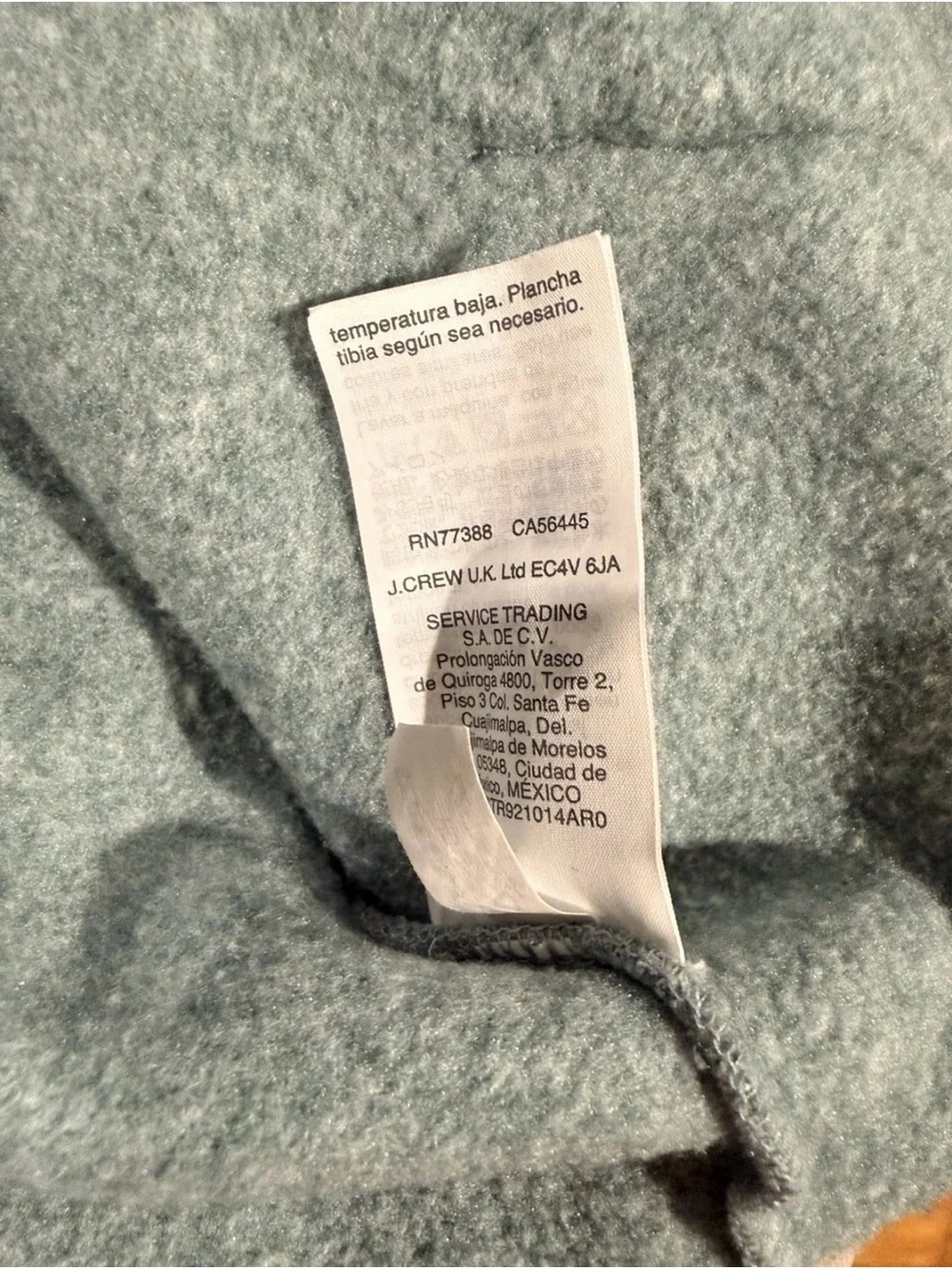 J.Crew Mercantile 1/4 Zip pullover Fleece Sweater Heather Mint Green Mens XL
